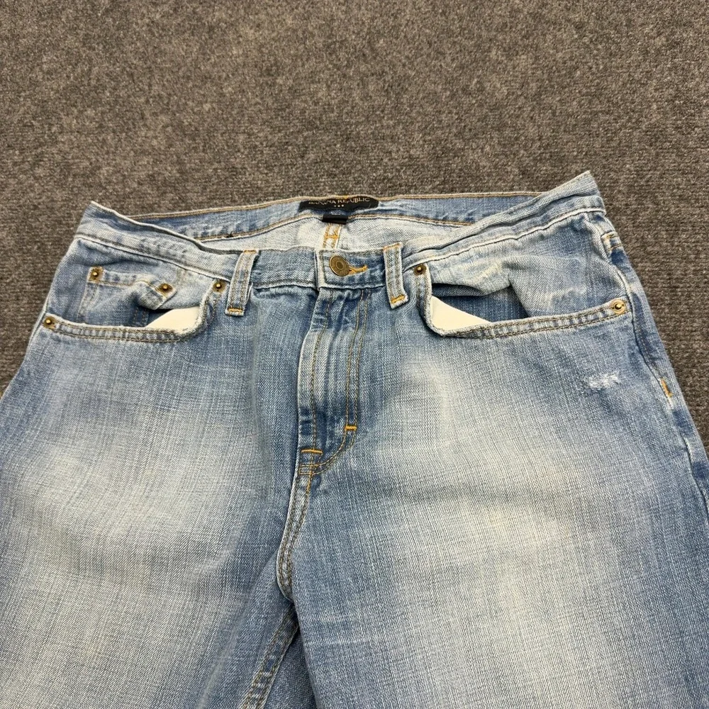 Banana Republic Jeans Mens 31x30 Blue Cotton Straight Leg Casual Streetwear